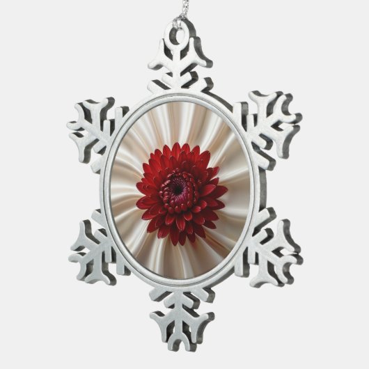 ジャパナースカラーオーナメントのピュータースノーフレーク スノーフレークピューターオーナメント (右)