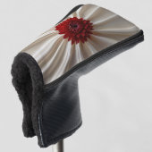 ジャパナーゼカラー付きゴルフパターカバーデザイン ゴルフヘッドカバー (3/4 正面)