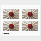 ジャパナーゼ色の四角形シール 長方形シール (シート)