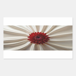 ジャパナーゼ色の四角形シール 長方形シール