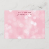 ジャパニーズピンク抹茶 ブライダルシャワー アドバイス&ウィッシュ エンクロージャーカード (裏面)