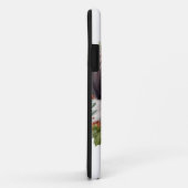 ジャパニーズ・チンとクリスマスのリースの愛らしい犬 Case-Mate iPhoneケース (裏面/右)