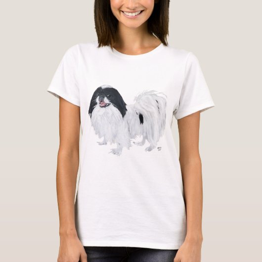 ジャパニーズ・チン・ドッグ Tシャツ (正面)