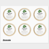 ジャパピーノゼリー缶詰瓶ラベル ラウンドシール (シート)