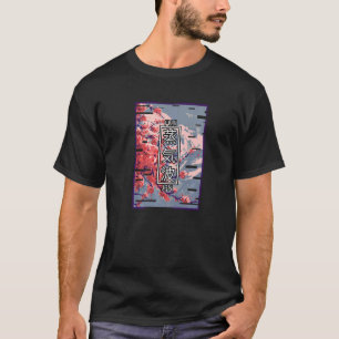 ジャパングリッチ日本のオタクVAPORWAVE Tシャツ