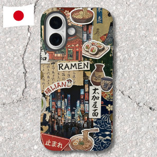 ジャパンコアコラージュ 和風スクラップブックアート iPhone 16ケース