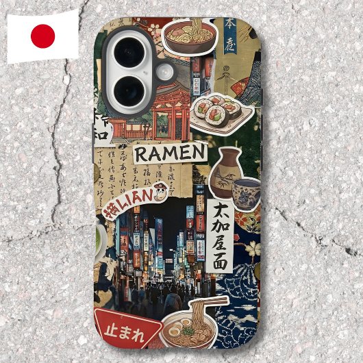 ジャパンコアコラージュ 和風スクラップブックアート Case-Mate iPhoneケース
