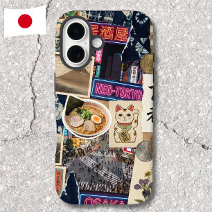 ジャパンコアコラージュ 日本の食文化アート iPhone 16ケース