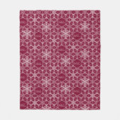 ジャパンディスタイルスノーフレーク フリースブランケット (正面)