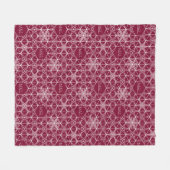 ジャパンディスタイルスノーフレーク フリースブランケット (正面(横))