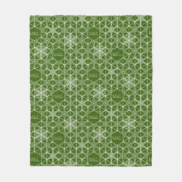 ジャパンディスタイルスノーフレーク フリースブランケット