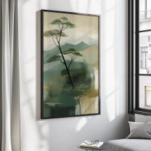 ジャパンディミスティックピークスウォールアートプリント