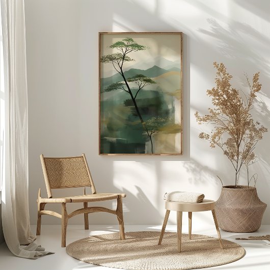 ジャパンディミスティックピークスウォールアートプリント ポスター