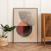 ジャパンディ抽象芸術ミニマリスト中立壁アートセット