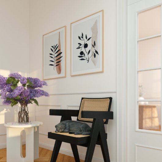 ジャパンディ水彩抽象芸術プリント