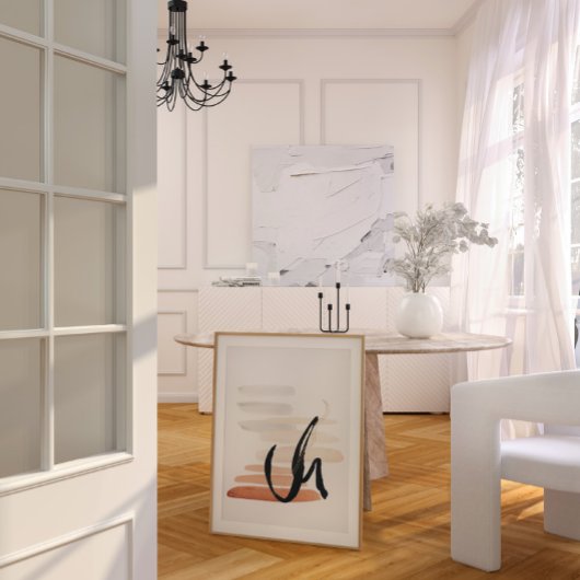 ジャパンディ水彩抽象芸術プリント ポスター