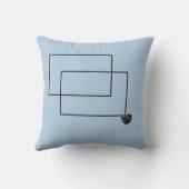 ジャパンディ海の生活コースタルブルー中性モノクロ クッション (裏面)