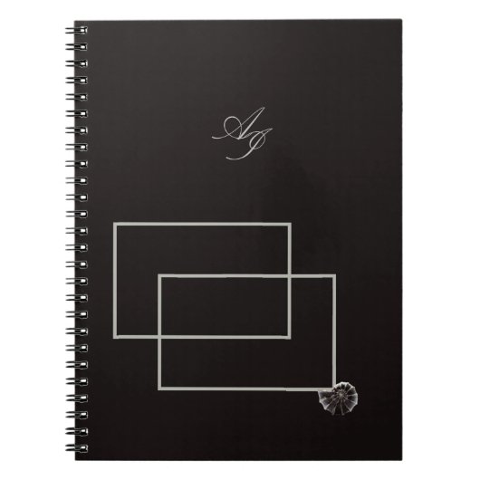 ジャパンディ海生活沿岸ベージュニュートラルモノクロ ノートブック (正面)