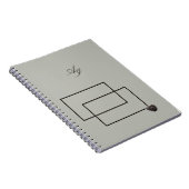 ジャパンディ海生活沿岸ベージュニュートラルモノクロ ノートブック (右側)