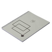 ジャパンディ海生活沿岸ベージュニュートラルモノクロ ノートブック (左側)