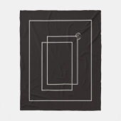 ジャパンディ海生活沿岸ベージュニュートラルモノクロ フリースブランケット (正面)