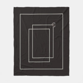 ジャパンディ海生活沿岸ベージュニュートラルモノクロ フリースブランケット