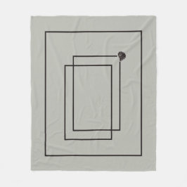 ジャパンディ海生活沿岸ベージュニュートラルモノクロ フリースブランケット