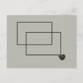 ジャパンディ海生活沿岸ベージュニュートラルモノクロ ポストカード (正面)