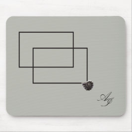 ジャパンディ海生活沿岸ベージュニュートラルモノクロ マウスパッド