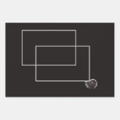 ジャパンディ海生活沿岸ベージュニュートラルモノクロ ラッピングペーパーシート (正面3)