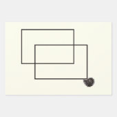 ジャパンディ海生活沿岸ベージュニュートラルモノクロ ラッピングペーパーシート (正面2)