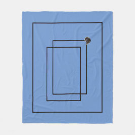 ジャパンディ海辺の青いベッドルームの装飾 フリースブランケット