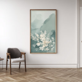ジャパンディ サージブルー 抽象画 ウォールアート プリント