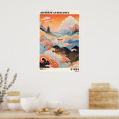 ジャパンディ 和風 ポスター 京都の風景 画 ビンテージ (キッチン)