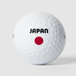 ジャパン 大きな赤い点のライトカラー ゴルフボール