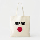 ジャパン 大きな赤い点のライトカラー トートバッグ (正面)