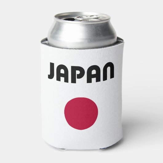 ジャパン 大きな赤い点のライトカラー 缶クーラー (缶正面)