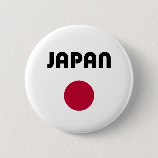 ジャパン 大きな赤い点のライトカラー 缶バッジ (正面)