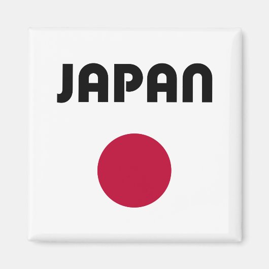 ジャパン 大きな赤い点 ライトカラー マグネット (正面)