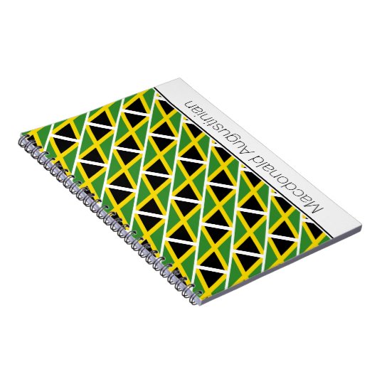 ジャパーソナライズされたマイカ国旗 ノートブック (右側)