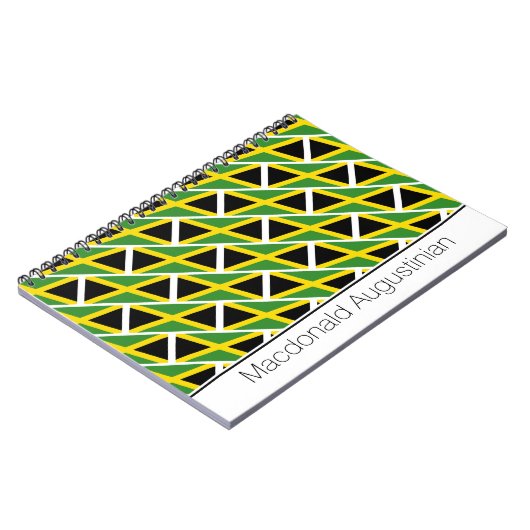 ジャパーソナライズされたマイカ国旗 ノートブック (左側)