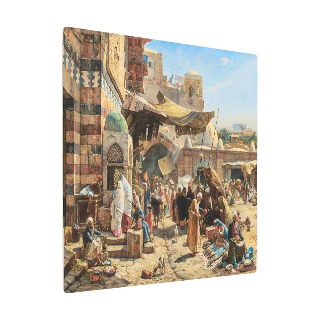 ジャファ市場 | Gustav Bauernfeind | メタルプリント (アングル)
