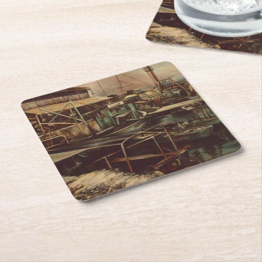 ジャフィーの喜び スクエアペーパーコースター (アングル)