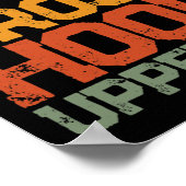 ジャブクロスフックアッパーカットの女性と男性シャおもしろいツ ポスター (角)