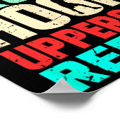 ジャブクロスフックアッパーカットリピートレトロキックボクシングMm ポスター (角)