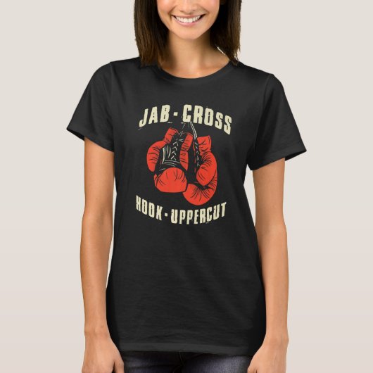 ジャブクロスフックアッパーカット Tシャツ (正面)