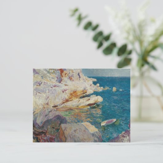 ジャベアと白船のホアキンソロラの岩 ポストカード (スタンド正面)