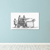 ジャベリンを発射するためのローマの戦争機械 キャンバスプリント (インサイチュ (ウッドフロア))