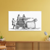 ジャベリンを発射するためのローマの戦争機械 キャンバスプリント (インサイチュ (リビング))