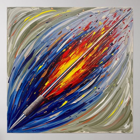 ジャベリンスロー絵を描ズ ポスター (正面)